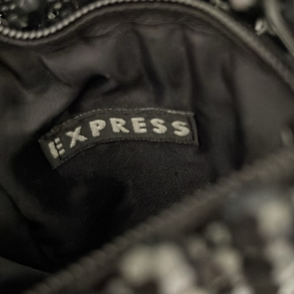 VINTAGE 90’S EXPRESS BLACK BEADED PURSE - Picture 6 of 7